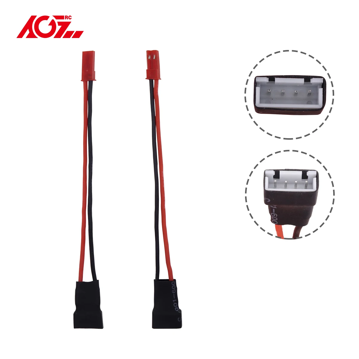 

AGFRC 2pcs Servo to Lipo Connection Cable 3s 4s Option Balance Plug with JST 100mm Length