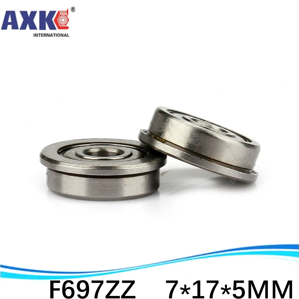 F697 SF697-ZZ SF697ZZ F697-2Z SSF697ZZ F619/7ZZ Flanged Flange Deep Groove Ball Bearings High Quality 7*17*19*5*1.2 Mm AXK Steel