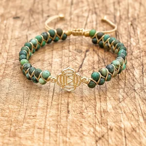 Doppelschicht afrikanisches Steinarmband, gehandelte Schildkrötenschildkröte, Boho -Charme, Freundschaft, handgefertigter Schmuck, 4mm 8 Hauptverkaufsschildkrötenarmband - №2