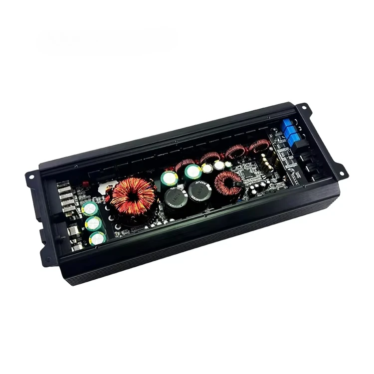 Professional HiFi Car POWER Amplifier 5-Ch Audio System 12V Class AB Power Amplifier High-Power RMS 100W*4CH@ 4Ω+800W*1CH@ 1Ω