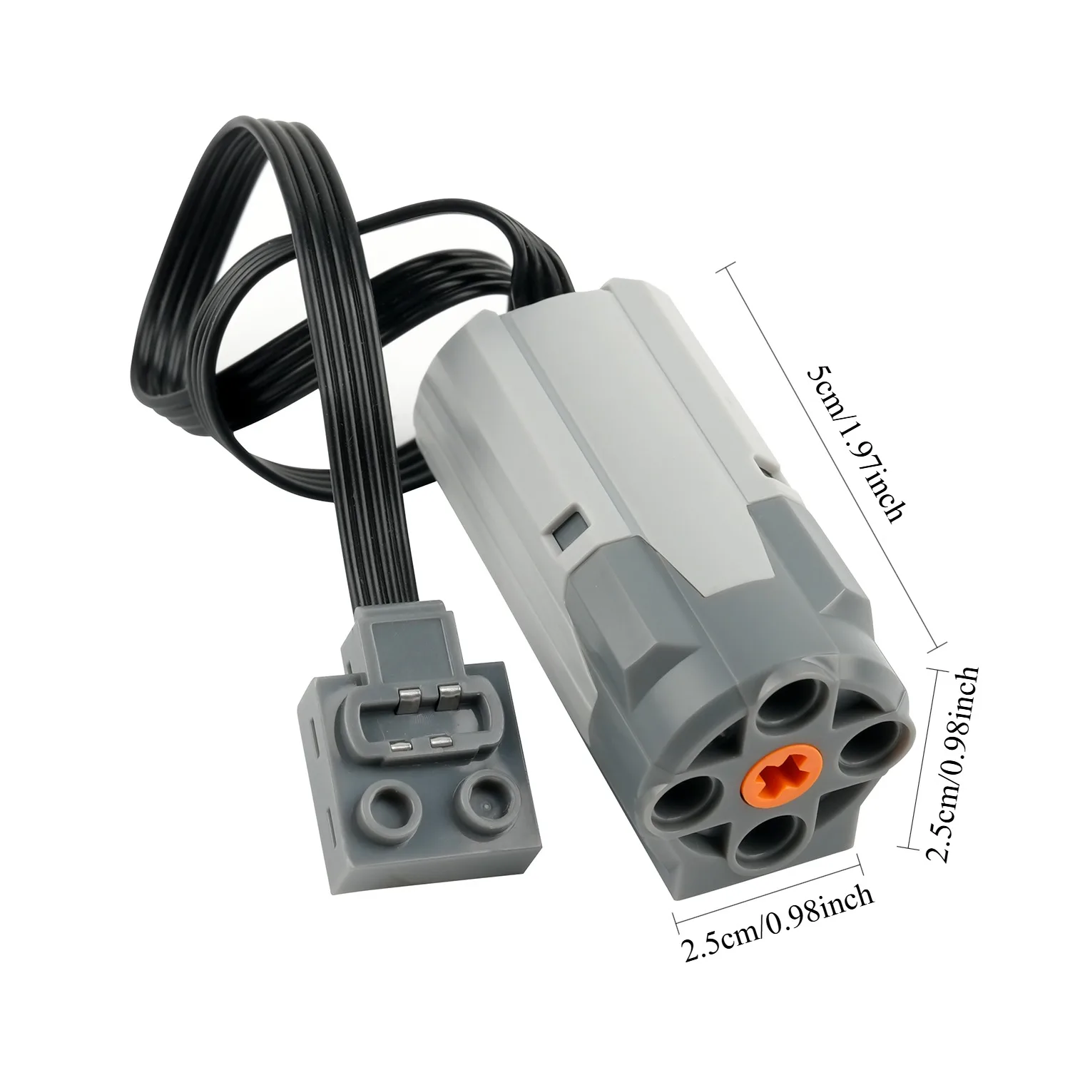 MOC Power Functions Train Car Set with AAA Battery Box & M Motor for Technical-Compatible Building Blocks DIY