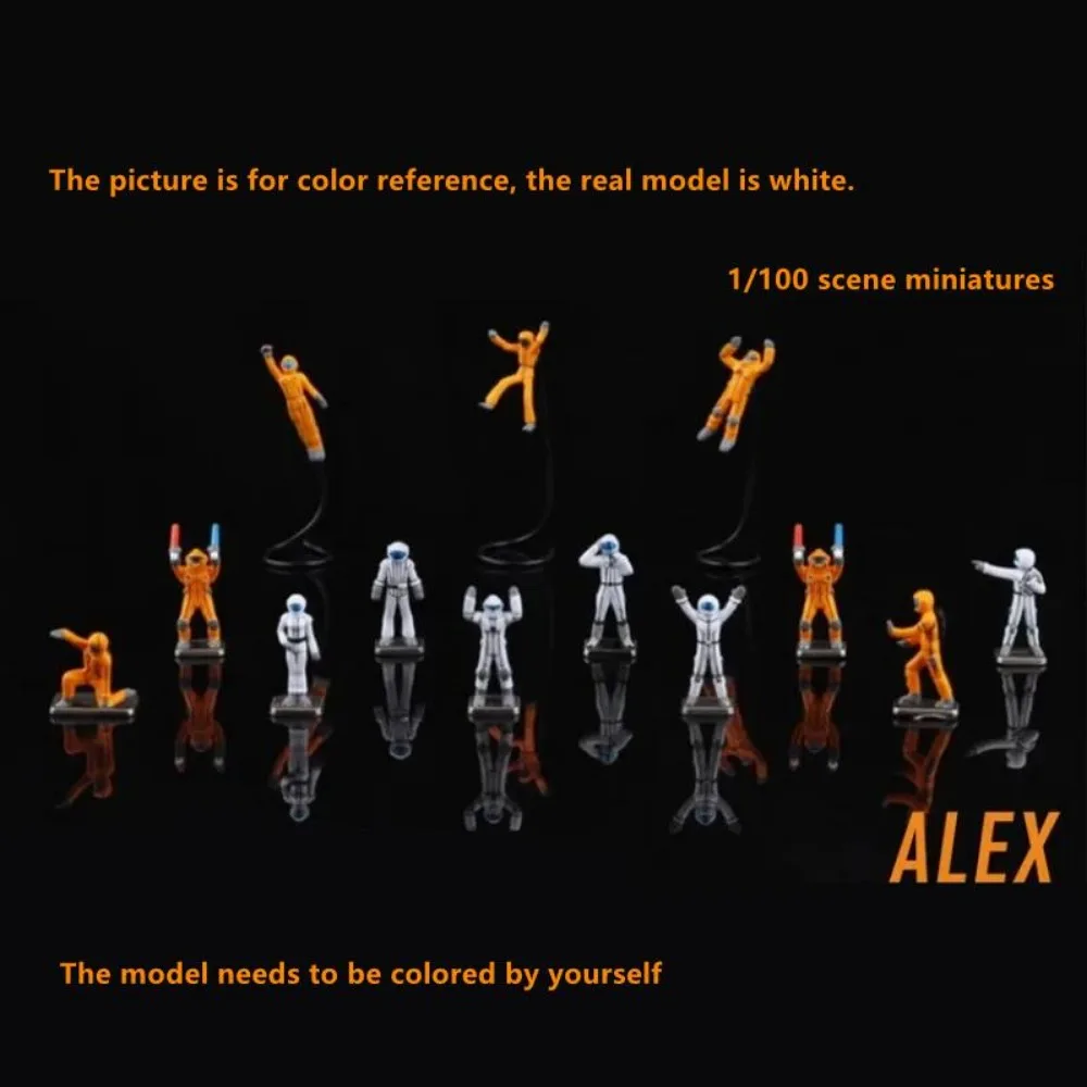 26pcs 1/100 Scale Miniature People Model Gnaku Soldier Assembly Model Scene Building Figures for Modelling Hobby DIY Accessories