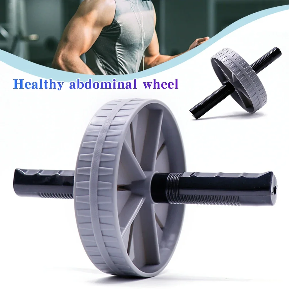 Rueda de rodillo AB para entrenamiento, rodillo Abdominal antideslizante, rueda de ejercicio sin ruido, ejercitador Abdominal para entrenamientos de fuerza en gimnasio en casa