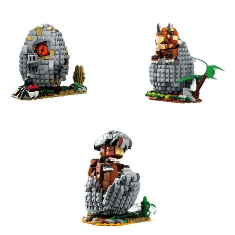 مجموعة ألعاب مكعبات بناء عالم الديناصورات للأطفال مجموعة نماذج هدية تعليمية إبداعية