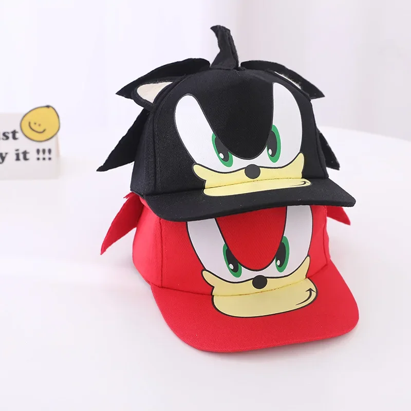 Sonic Baseball Caps Summer Cartoon Cosplay Children\'s Hats for Boys Girls Kawaii Anime Adjustable Outdoor Hip-Hop Sun Hat Gifts