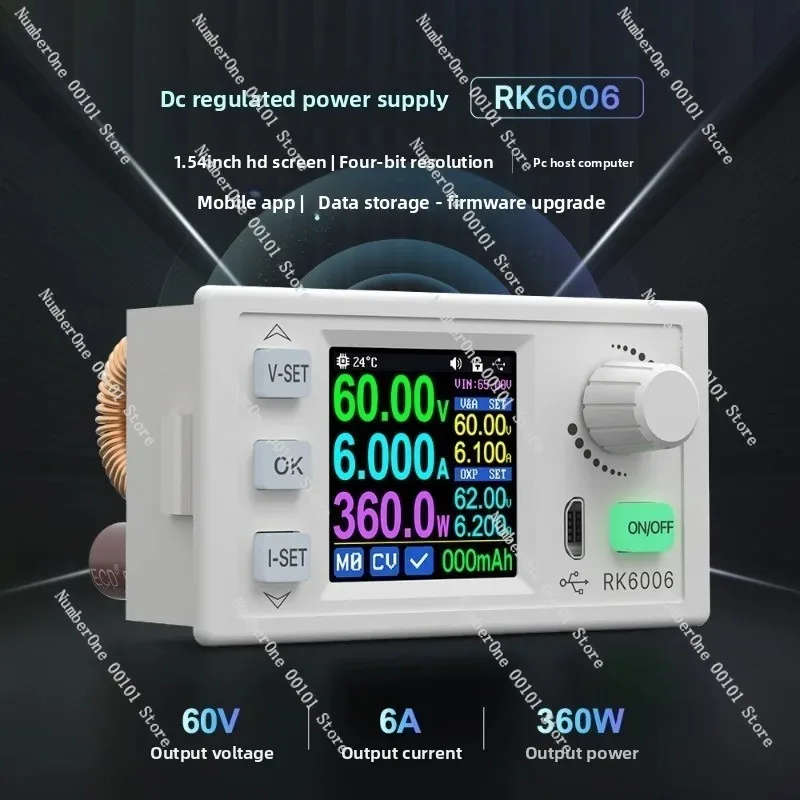 RK6006 Adjustable DC Voltage Stabilization Repair Power Supply Constant Voltage and Current 6A Digital Display 5V/12V/48V