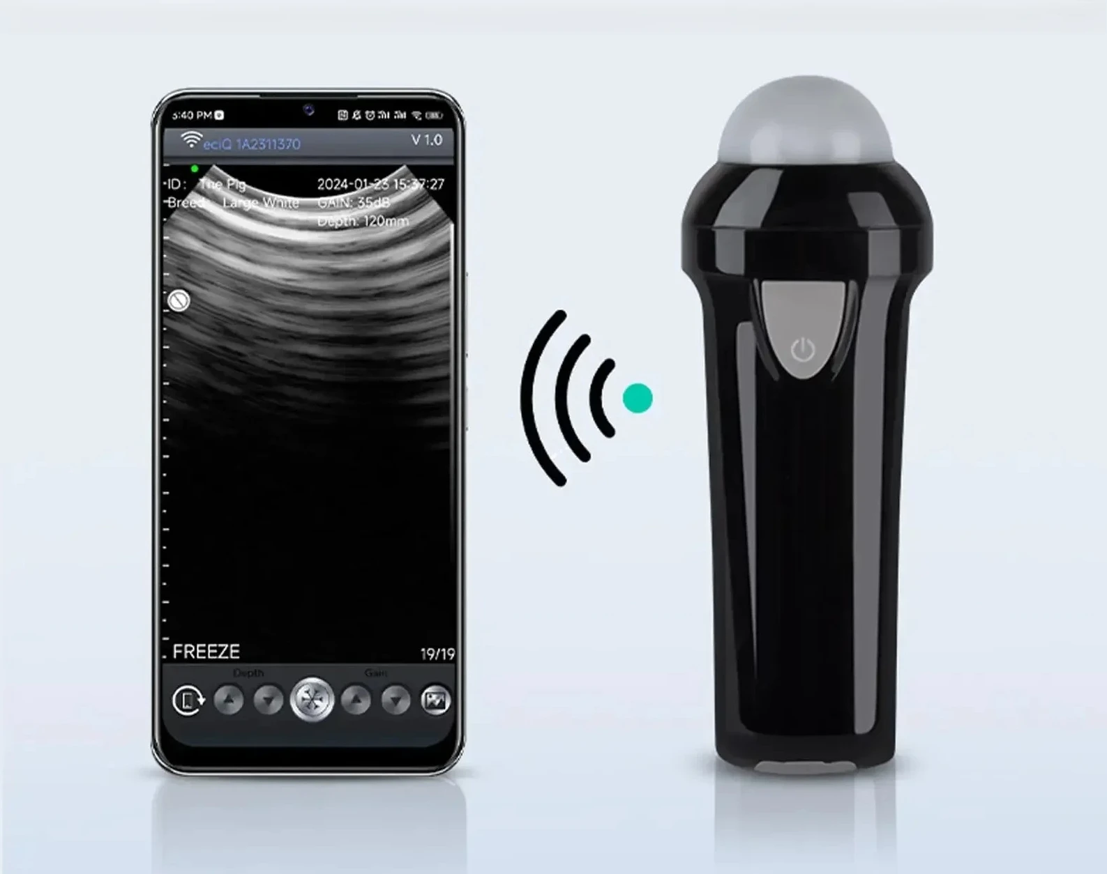 l Wireless Mechanical Veterinary Ultrasound Scanner Portable Pregnancy Test Handheld Ultrasound Machine Pig Sheep