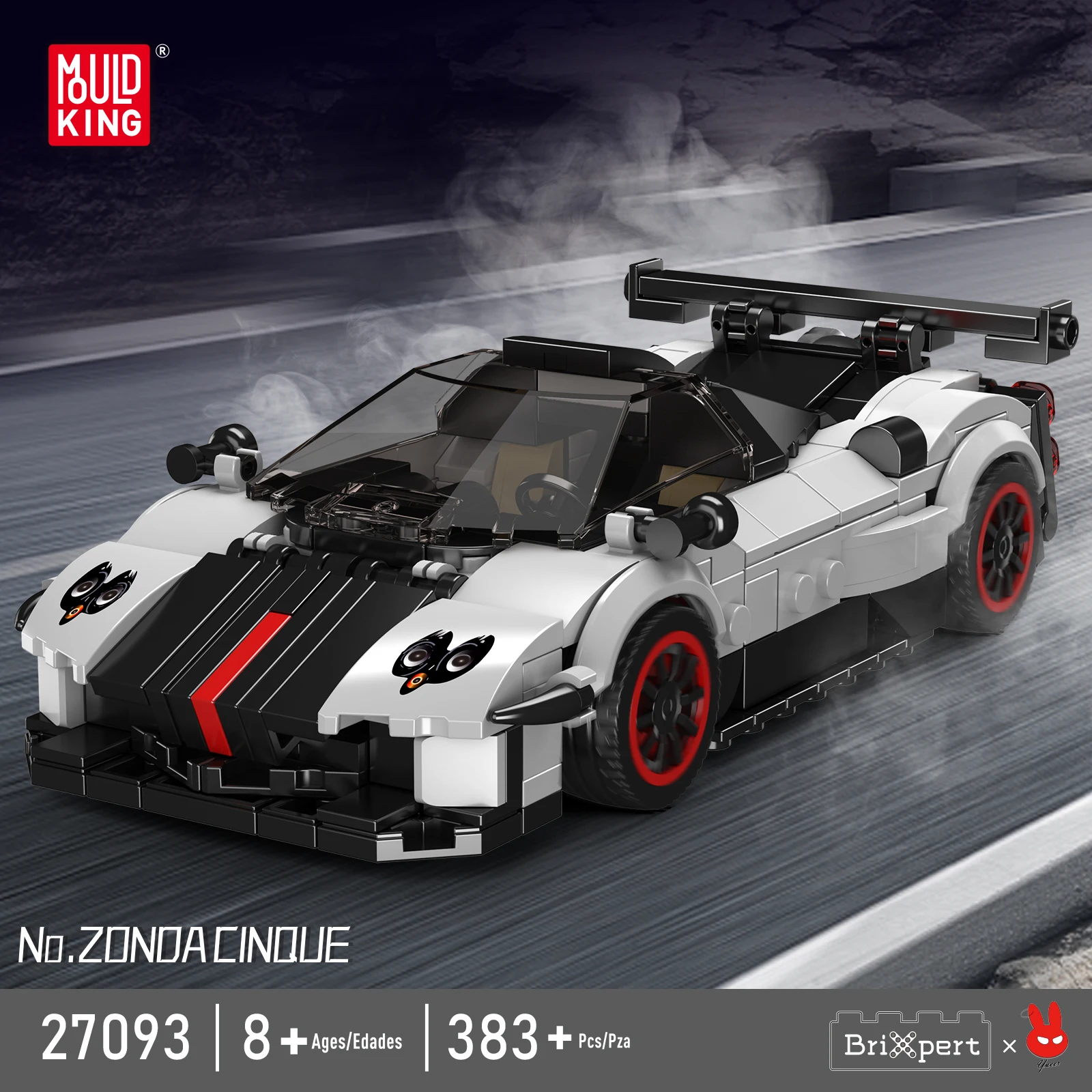Mould King 27095 432pcs Viper ACR Mini Car Series Building Blocks 8-Stud Model DIY Creative Toy