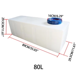 RV Water Holding Tank Large Capacity Perfect Sealing RV Water Tank for Trailer Camper Boat Yacht Horizontal Plastic Water Tank