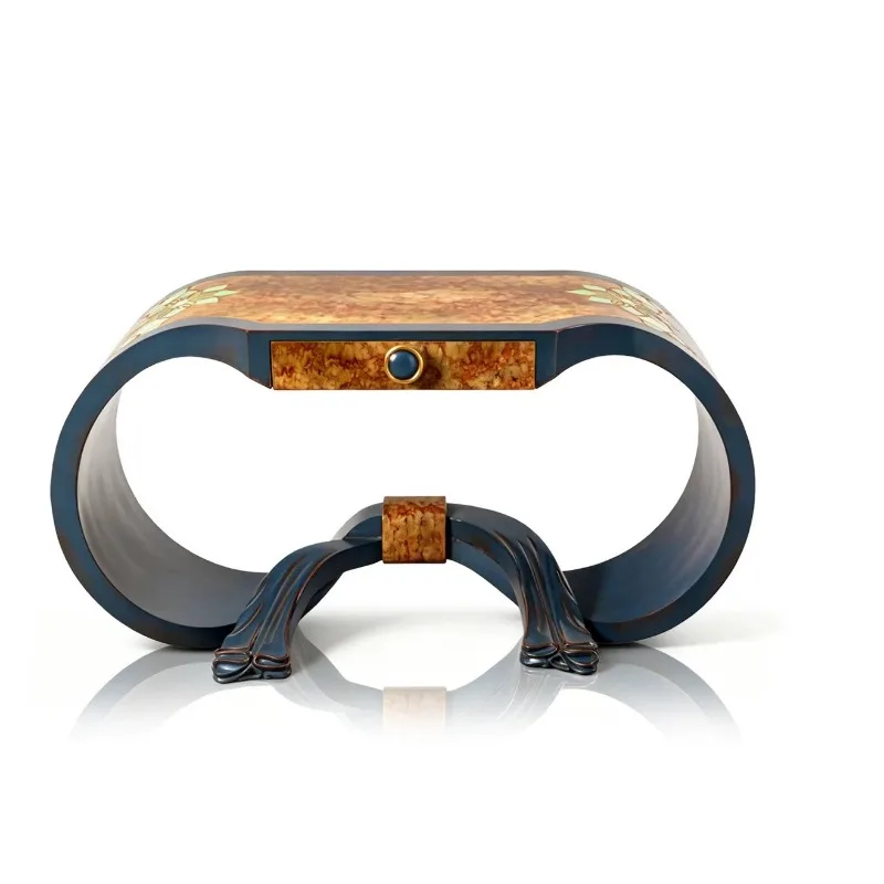 French medieval style entrance table light luxury high-end creative design end-view table