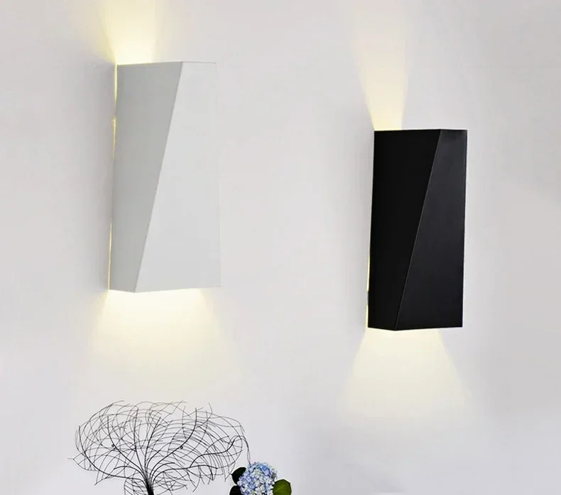 

Настенный светильник Cube Led, светодиодный уличный настенный светильник для поверхностного монтажа, белый/черный настенный светильник вверх и вниз