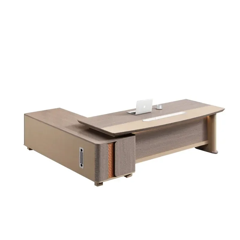 

Для современной элитной роскошной офисной мебели Boss, стол l-образной формы, домашний офисный стол Executive Ceo с боковым шкафом