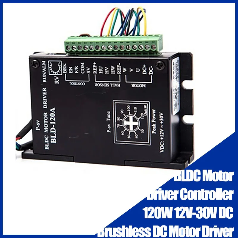 BLDC Motor Driver Controller 120W 12V-30V DC Brushless DC Motor Driver BLD-120A