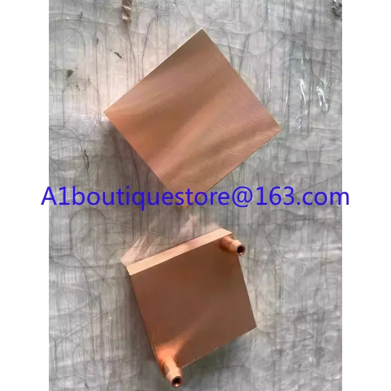 

1 шт. медная пластина водяного охлаждения 80*80*10 мм медный водяной блок 80*120*10 мм VGA блоки холодная вода процессор медный радиатор