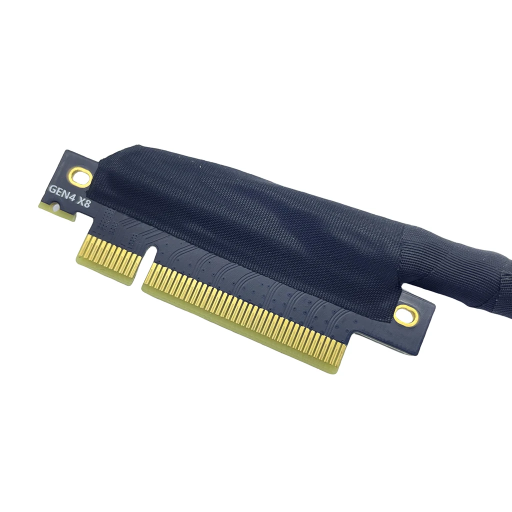 GPU-Verlängerungskabel PCIe 4.0 X8 auf X8/X16, versilbertes AI-Server-Adapterkabel PCI-E 16 GB\S GEN4 für Grafikkarte, Netzwerkkarte – Detail 12