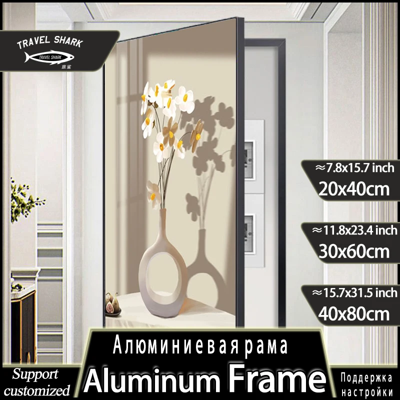 

Путешествия Акула Современный дом Электрический счетчик Коробка Украшение Креативные постеры Подвесная живопись Декор для гостиной Настенное искусство с рамкой