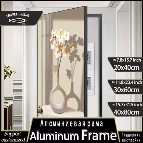 Travel Shark Modern Home Electric Meter Box Decoration Creative Posters Hanging Painting Living Room Decor Wall Art With Frame