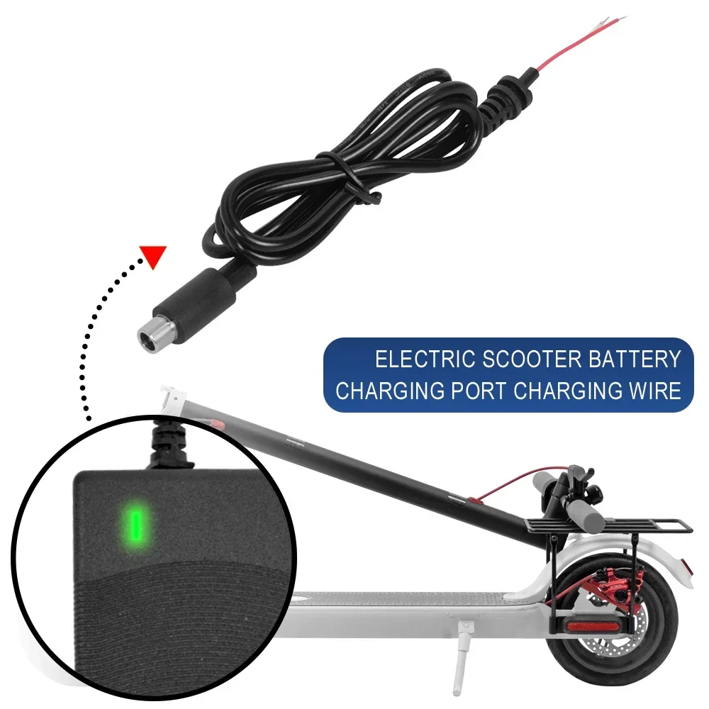 Charging Output Line Power Cord DC 8mm For Xiaomi M365/Pro Electric Scooter Kickscooter 42V 2A Charger Cable Plug Accessories