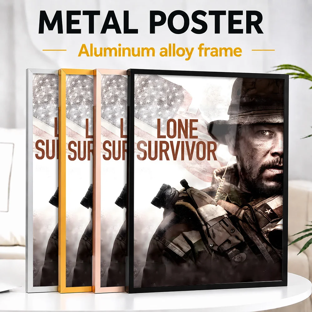 Lone Survivor Movie Metal Poster With Aluminum Alloy Frame Personalized Screen Tribute Wall Art Ideal For Entertainment Lounge