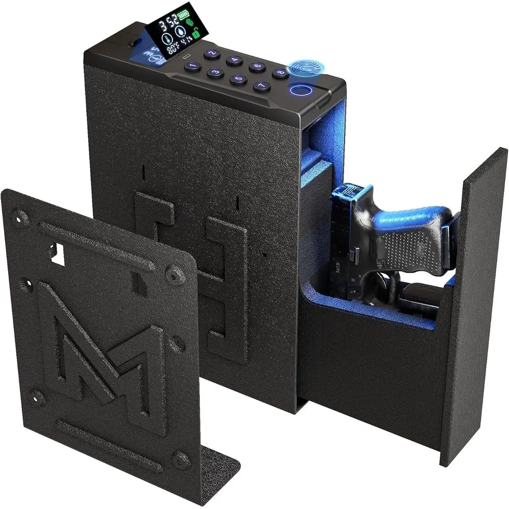 

Надежный настенный сейф для пистолета с отпечатками пальцев, ключами и доступом к коду булавок для быстрых доступа к пистолетам и винтовке