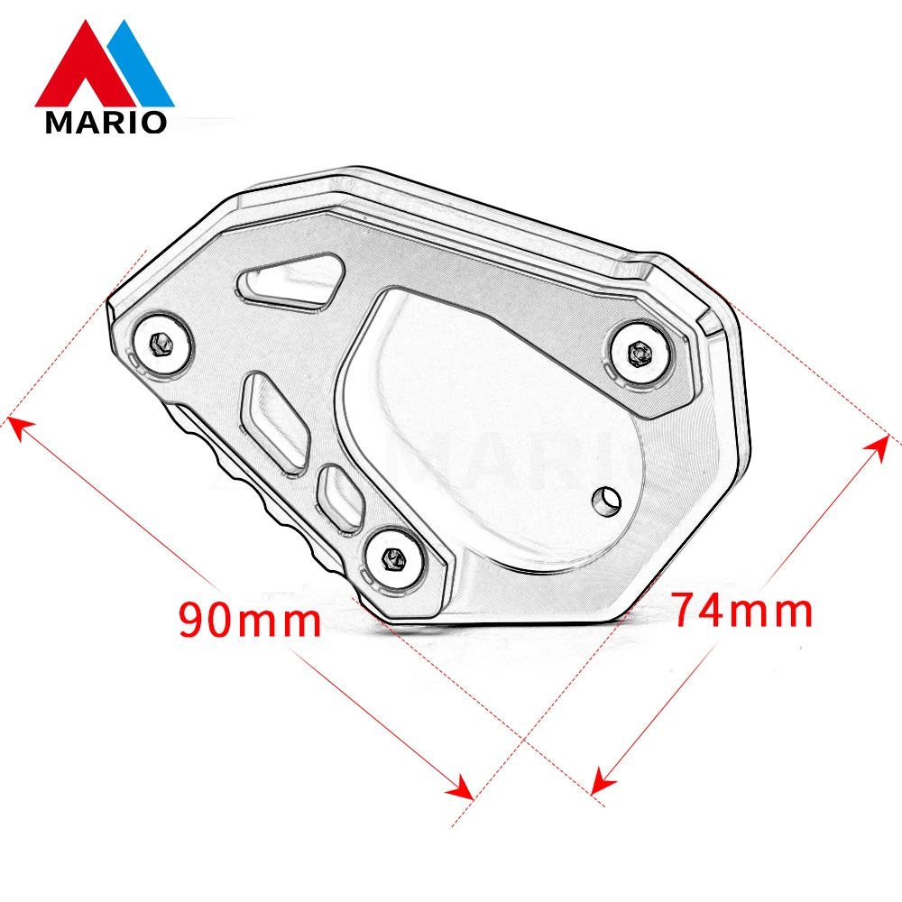 For KTM 1050adv 1050 ADV 1050 Adventure 2014-2022 2021 2020 Motorcycle Accessories Kickstand Foot Side Stand Extension Plate