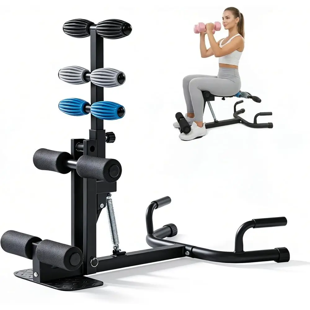 

Home Gym Deep Squat Machine, Adjustable Resistance Glute Trainer,Squat Assist Equipment for Glutes Abs Workout, 350 Lbs Capacity