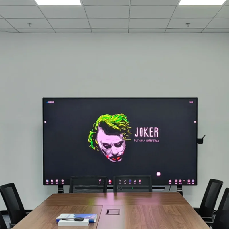 75 Inch 4K LCD Foldable Interactive Smart Board Aluminum Frame 5 Years Warranty Multi Touch Screen for School Online Teaching