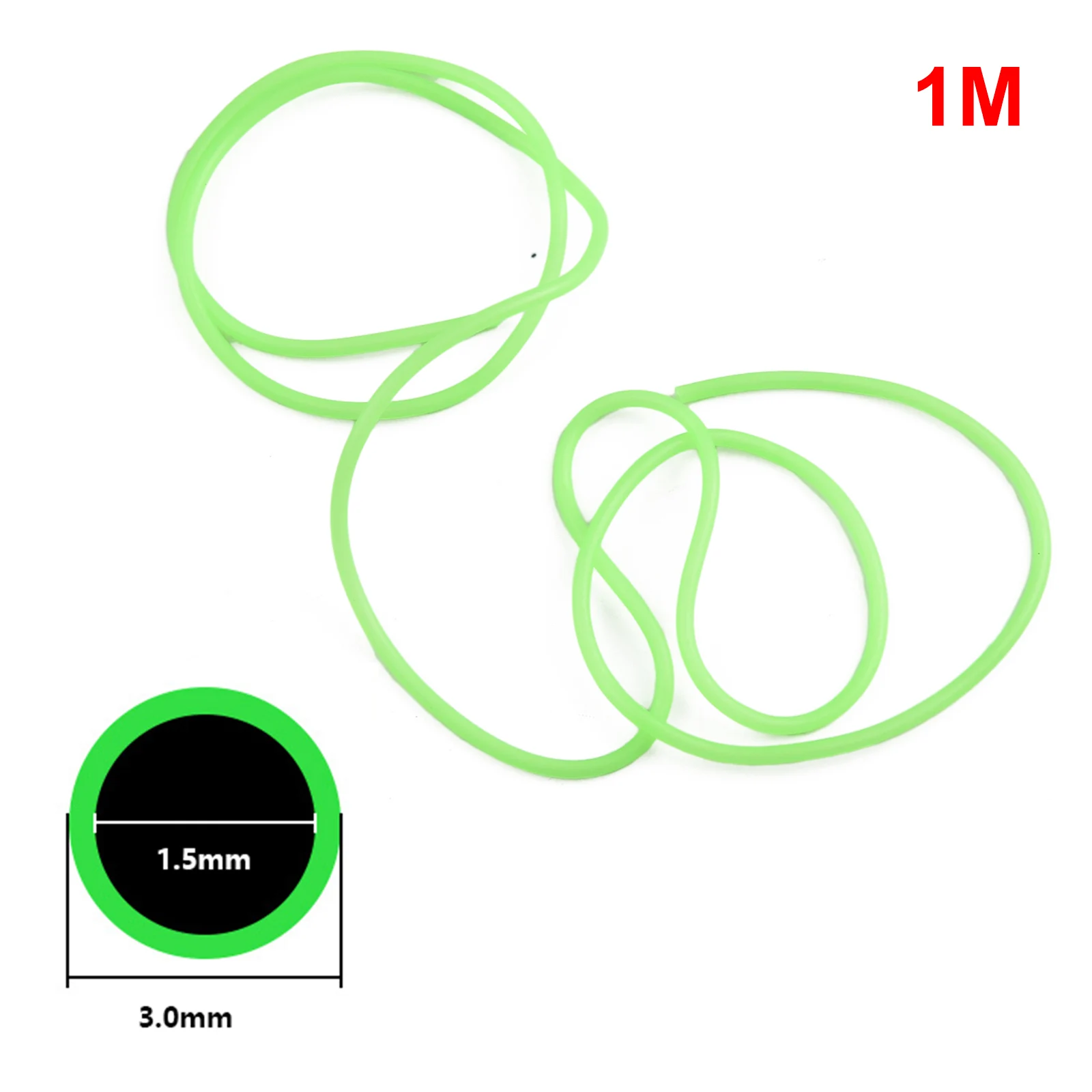 Rura świecąca żyłka 0.8mm/1mm/1.5mm/2mm 1/1.5m długość Anti Rig Tube PVC do nocnego łowienia ryb wysokiej jakości praktyczna