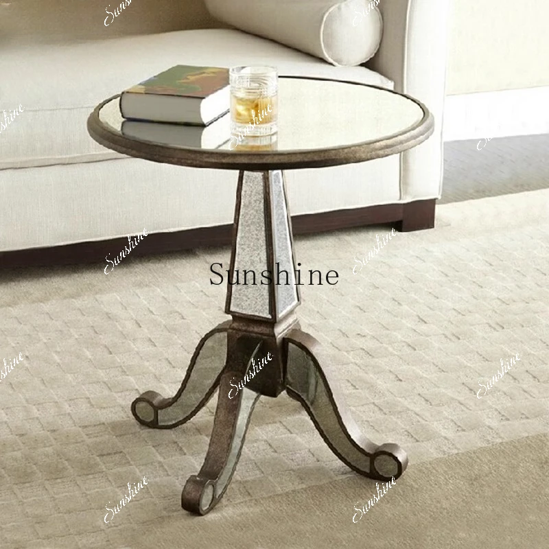 Mirror glass sofa edge few modern simple European pastoral neoclassical F1292  FT