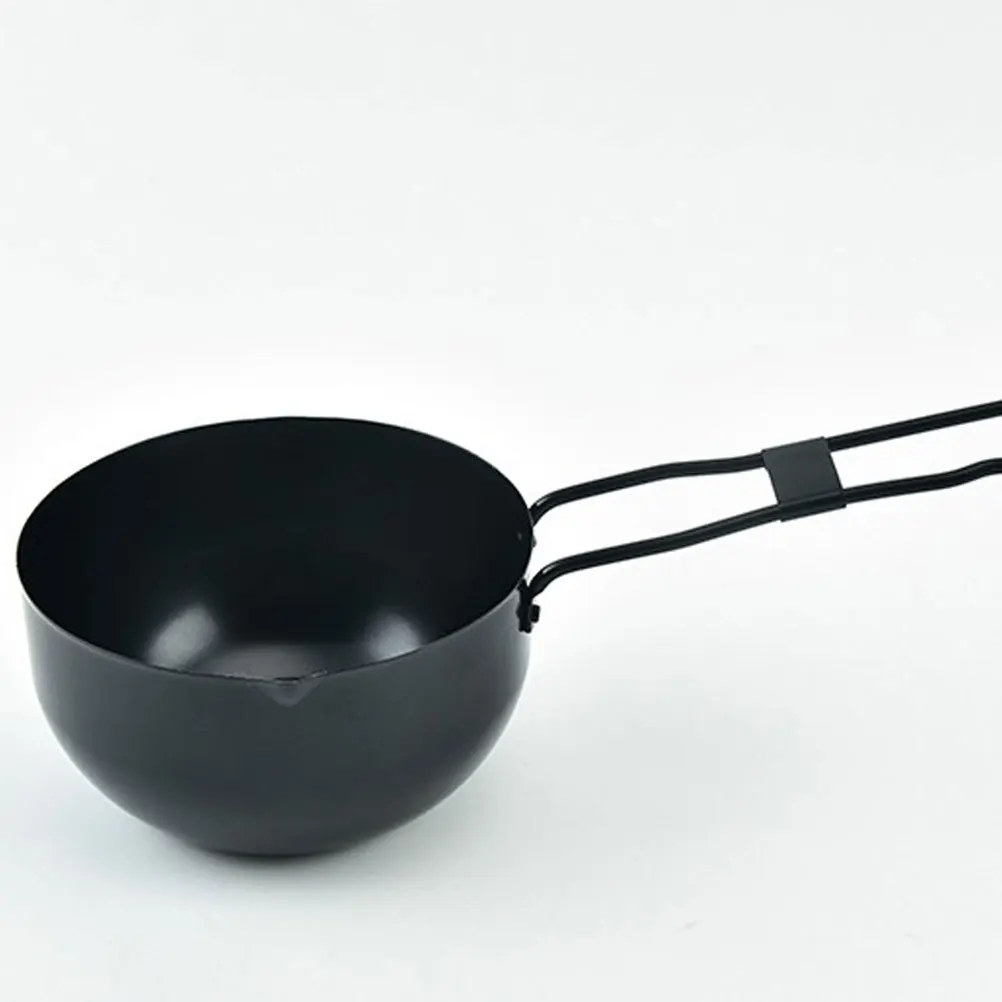 2 pezzi da campeggio all'aperto pentola ferro stufato zuppa pentole set picnic zaino in spalla escursionismo cucina portatile padella casseruola maniglia