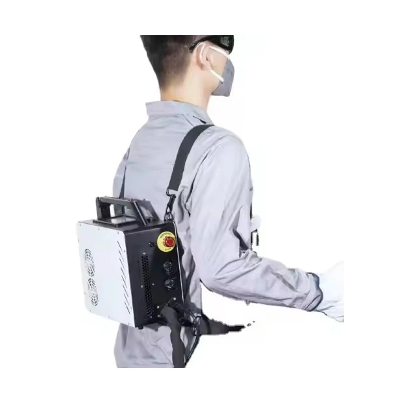 Backpack Suitable for Any Material Customization 50W 100W 200W 300W Available Portable Laser Cleaning Machine