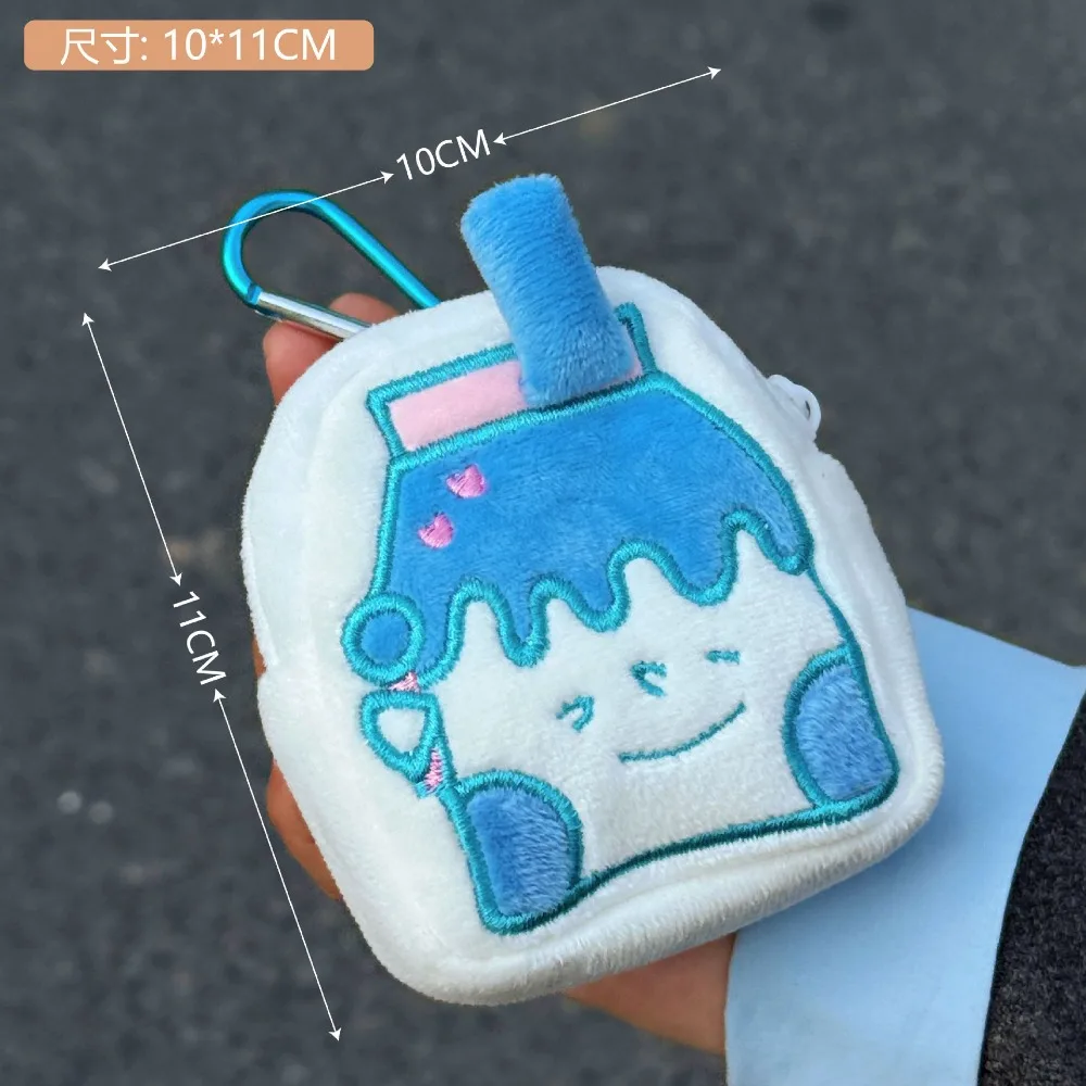 Cute Round Coin Purse Burger French Fries Cute Keychain Small Wallet Coin Bag Earphone Bag Gifts