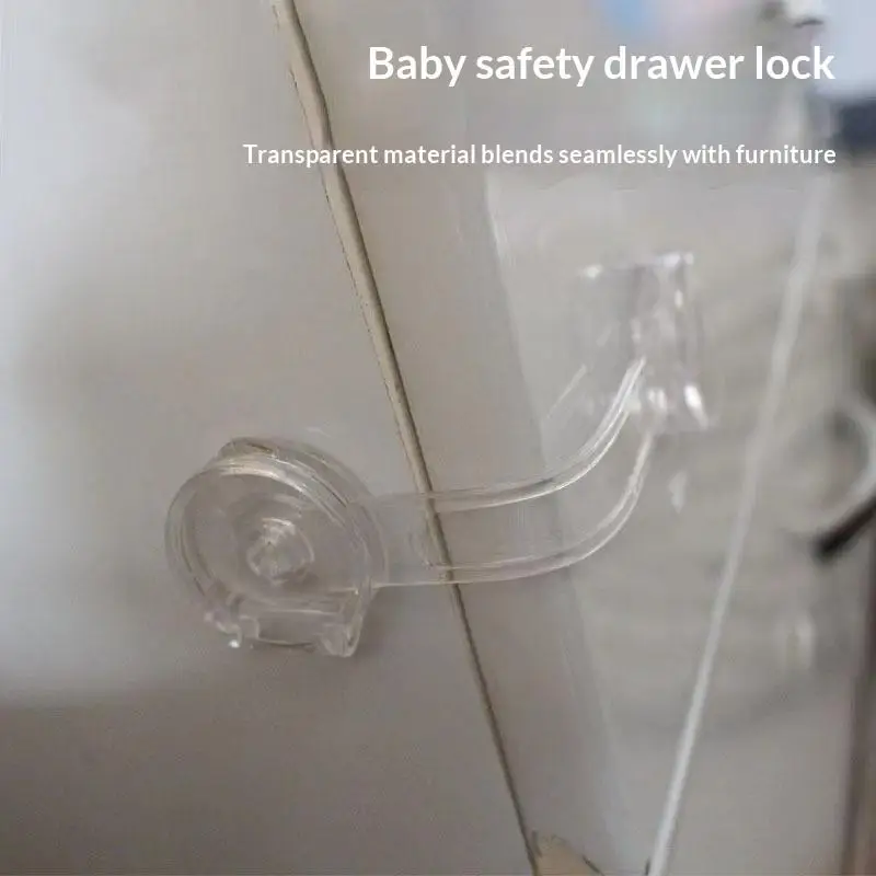 Baby Safety Lock 2Pcs Multi-Functional Anti-Pinch Child Safety Protector for Drawer Toilet Fridge Cabinet Home Use