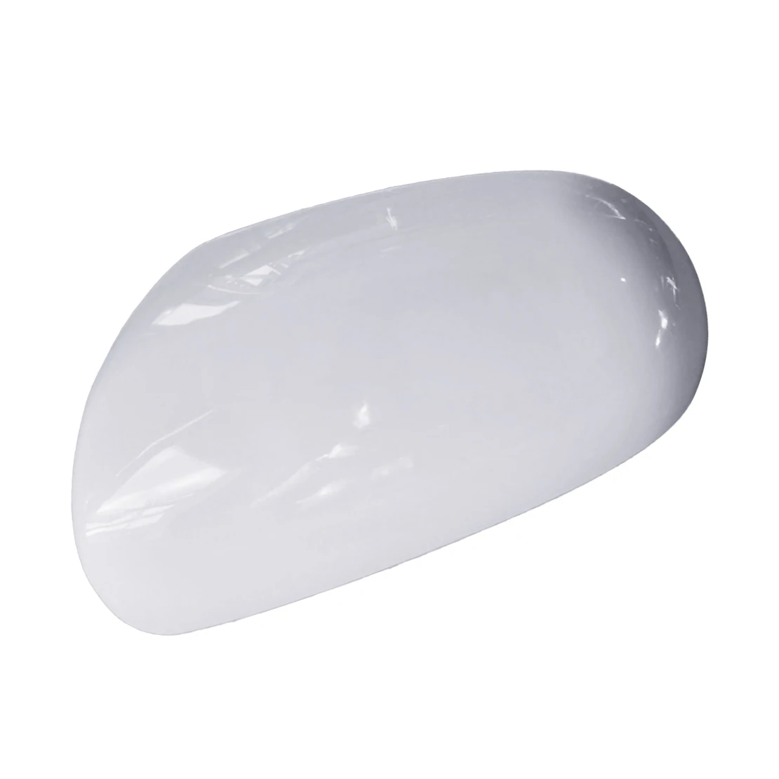 White Car Exterior Left Side Door Rearview Mirror Cover Cap Without Turning Light Hole Fit for Kia Forte 2009 2010 2011 2012 ABS