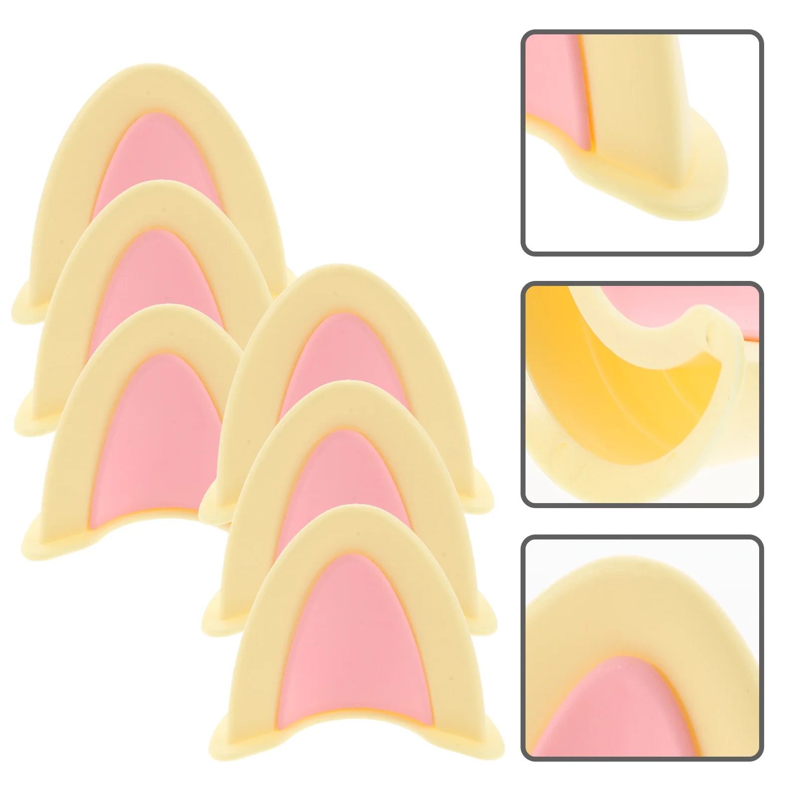 3 ペア子猫の耳の装飾明るい色の愛らしいデザインほとんどのヘルメットに適していますオートバイのアクセサリーアクセサリー
