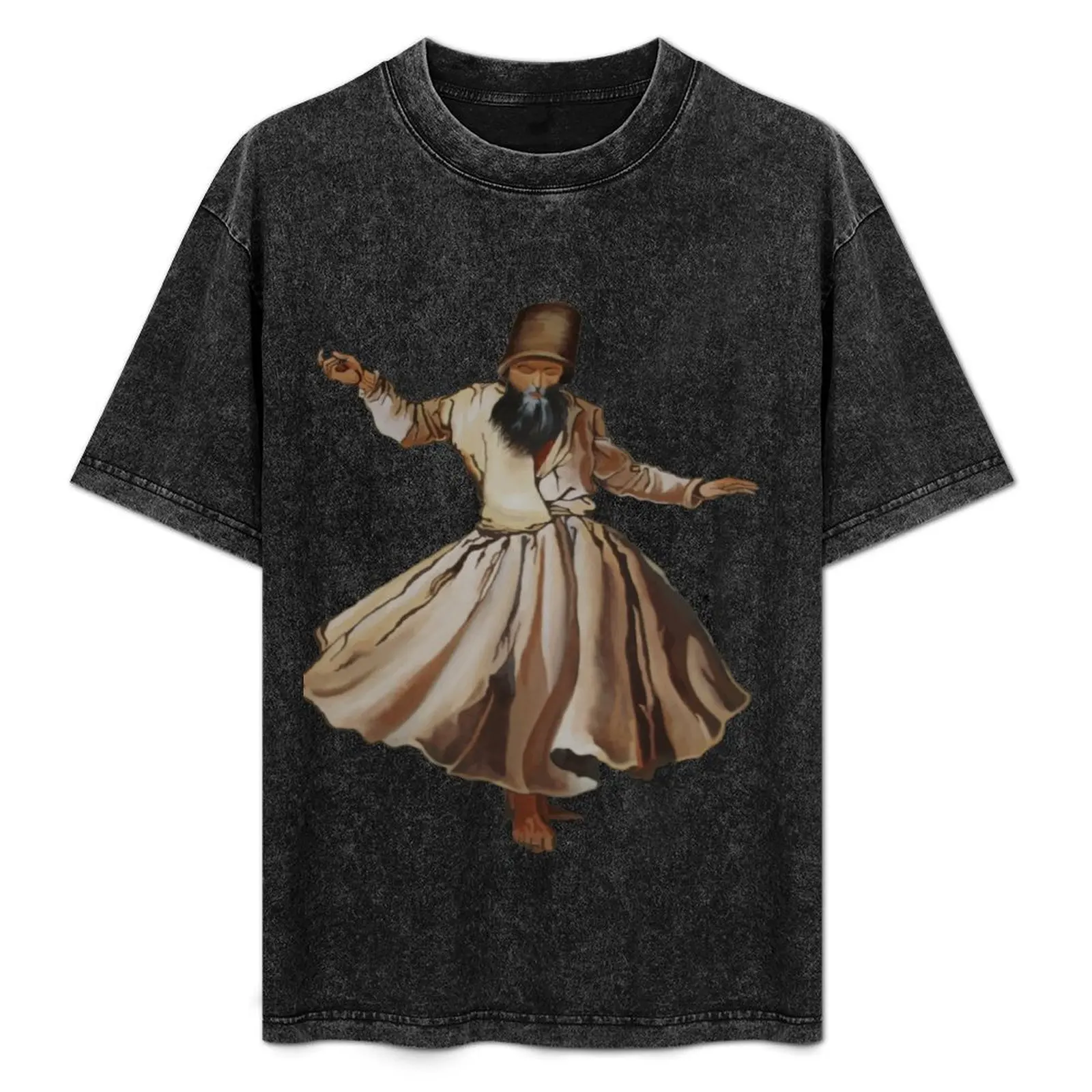 Conveying The Spiritual Calling Dervish Cut Out T-Shirt Plus Size Short Sleeve T-Shirt