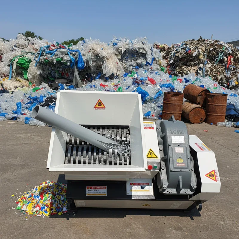 Automatic Double Single Shaft Scrap Metal Shredder New Used Condition Plastic Crusher for PET PP PE PVC ABS PA Materials Gear