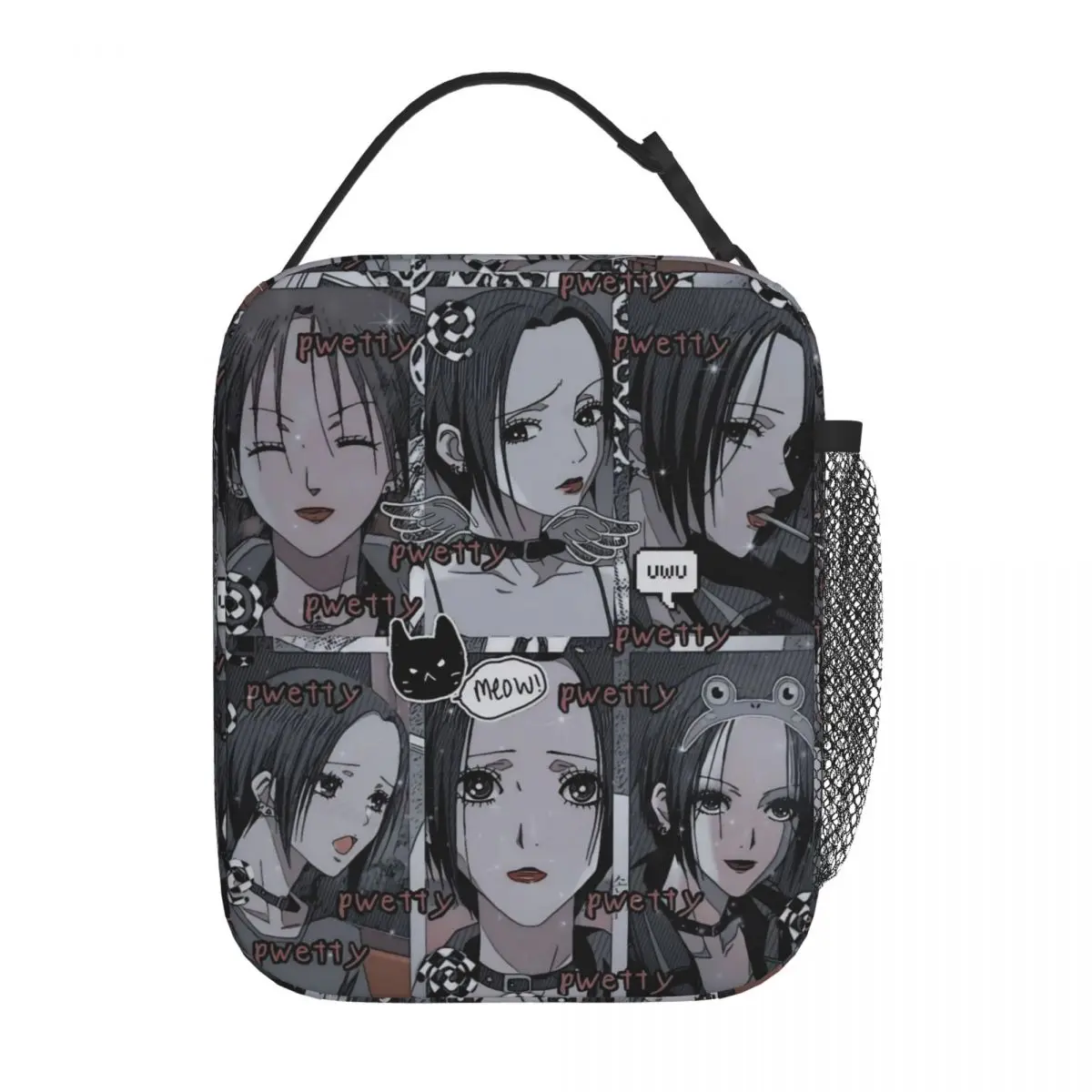 Nana Anime Insulated Lunch Bags Cooler Bag Reusable Meal Container Portable Tote Lunch Box Food Handbags College Picnic