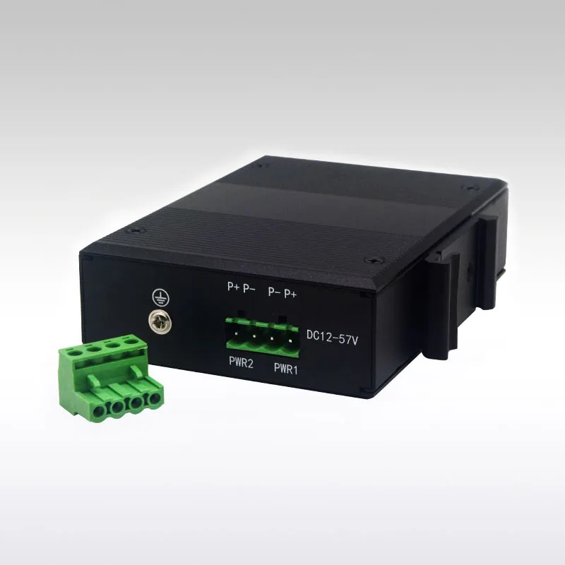 Industrial 35mm Din Rail Gigabit 4 SFP Slots 8 RJ45 Ports Ring Self-Healing Fiber Switch Media Converter view 4