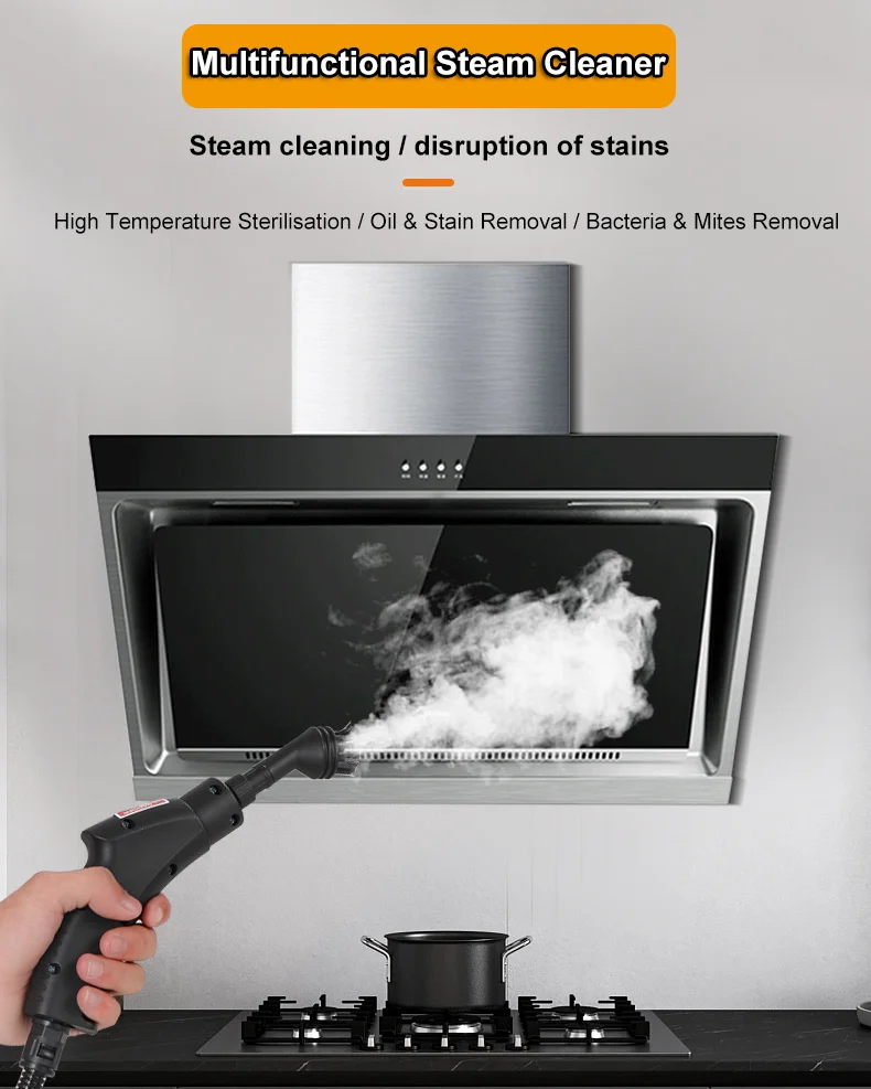 2025Portable Handheld High Pressure Steam Vacuum Cleaner Machine for Kitchen Bathroom Tile - Image 5