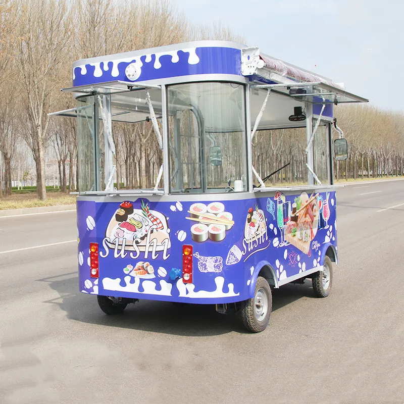 Mobiler Imbisswagen, verzinkter LKW, Imbissanhänger zum Verkauf, Ghana-Fritteuse, Hähnchen-Grillplatte, Lebensmittelwagen, am besten gestalteter mobiler Imbisskiosk