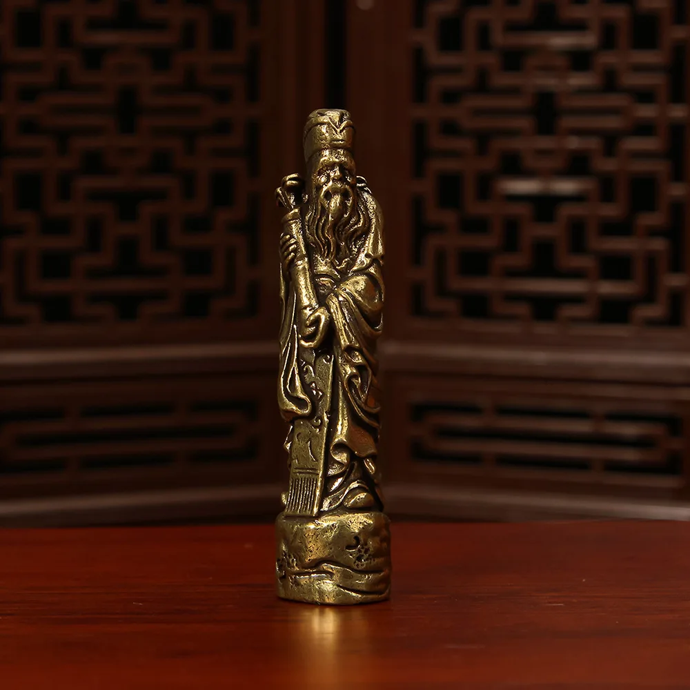 Brass figures Eight Immortals Cross the Sea Ornaments Antiques Bronze Statues China-Chic Handicrafts Bronze Ware crafts t844