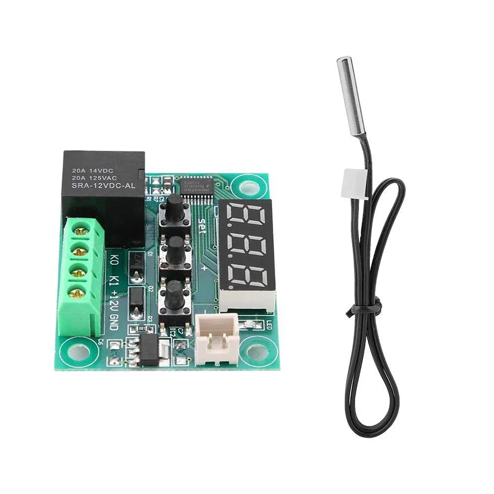 W1209 DC 12V Red/Blue heat cool temp thermostat temperature control switch temperature controller XH-W1209