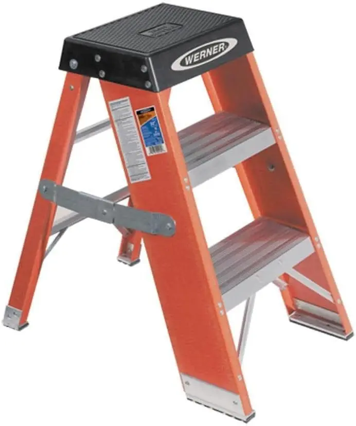 Ssf03 375-Pound Load Capacity, Type Iaa Duty Rating Fiberglass Step Stand, 3-Foot