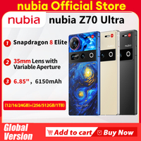 New Original Global Version Nubia Z70 Ultra NX733J Snapdragon 8 Elite 1.5K HD Display 35mm Lens IP69 NFC NUBIA