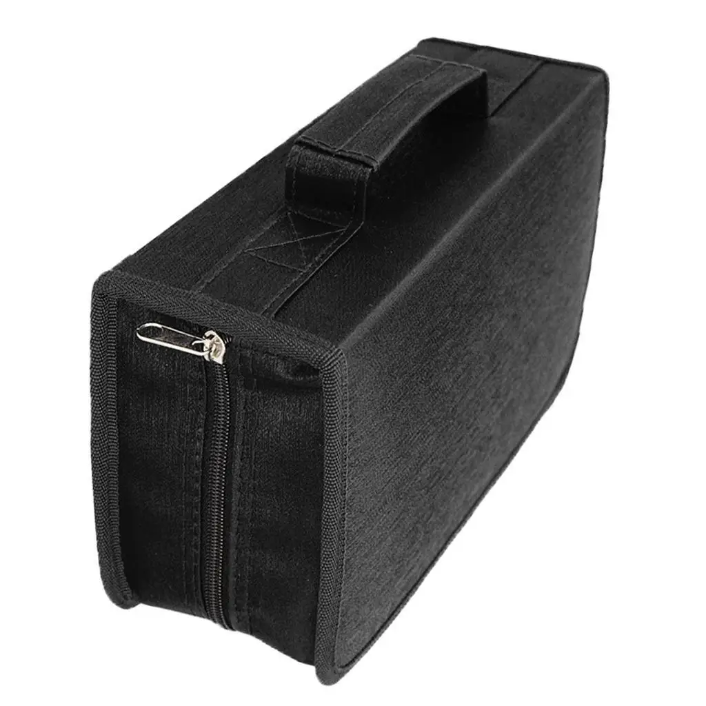 CD DVD Case Holder Organizer Game Disc Wallet Holder DVD Storage Bag Red