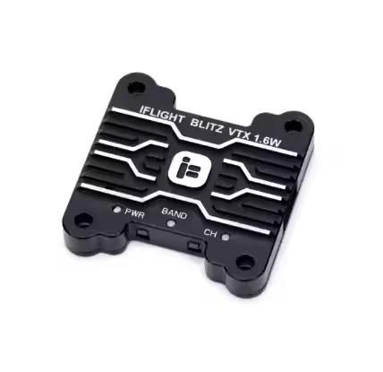 IFlight BLITZ 5.8G 1.6W وحدة VTX عالية الطاقة 40CH PitMode 25/400/800/1600mW بلاستيك قابل للتعديل FPV لمسافات طويلة RC Traversing
