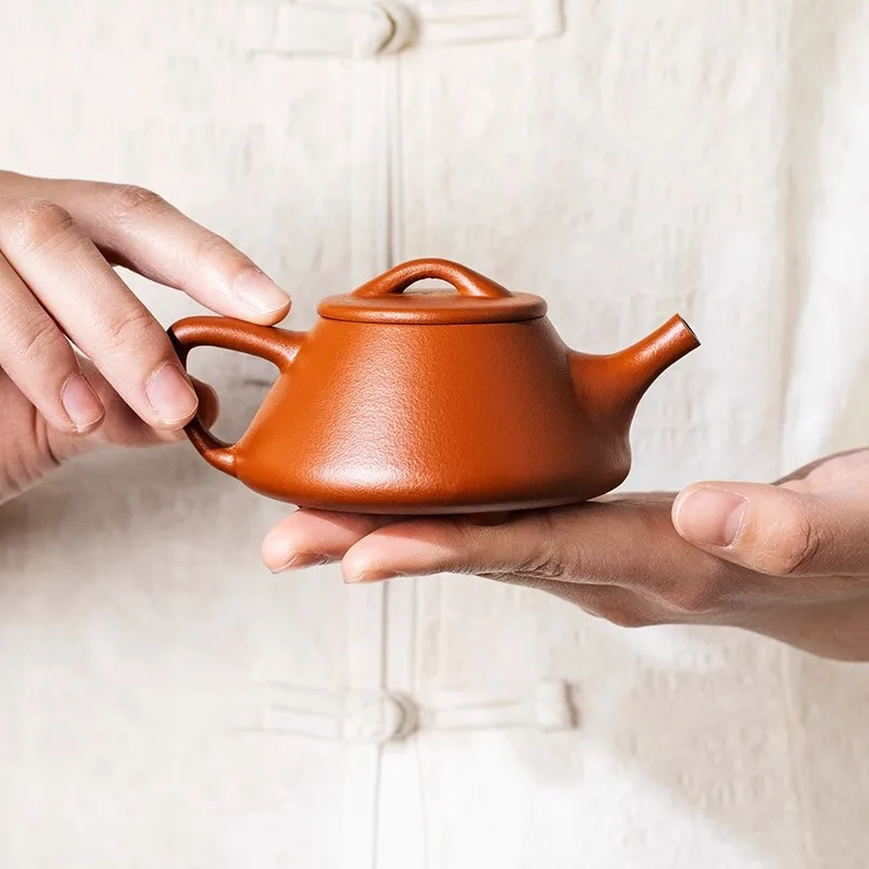 

Handmade Yixing Purple Clay Teapot Tea Pot with Filter Xishi Pot Beauties Customized Puer Drinkware Set for Tea Lovers