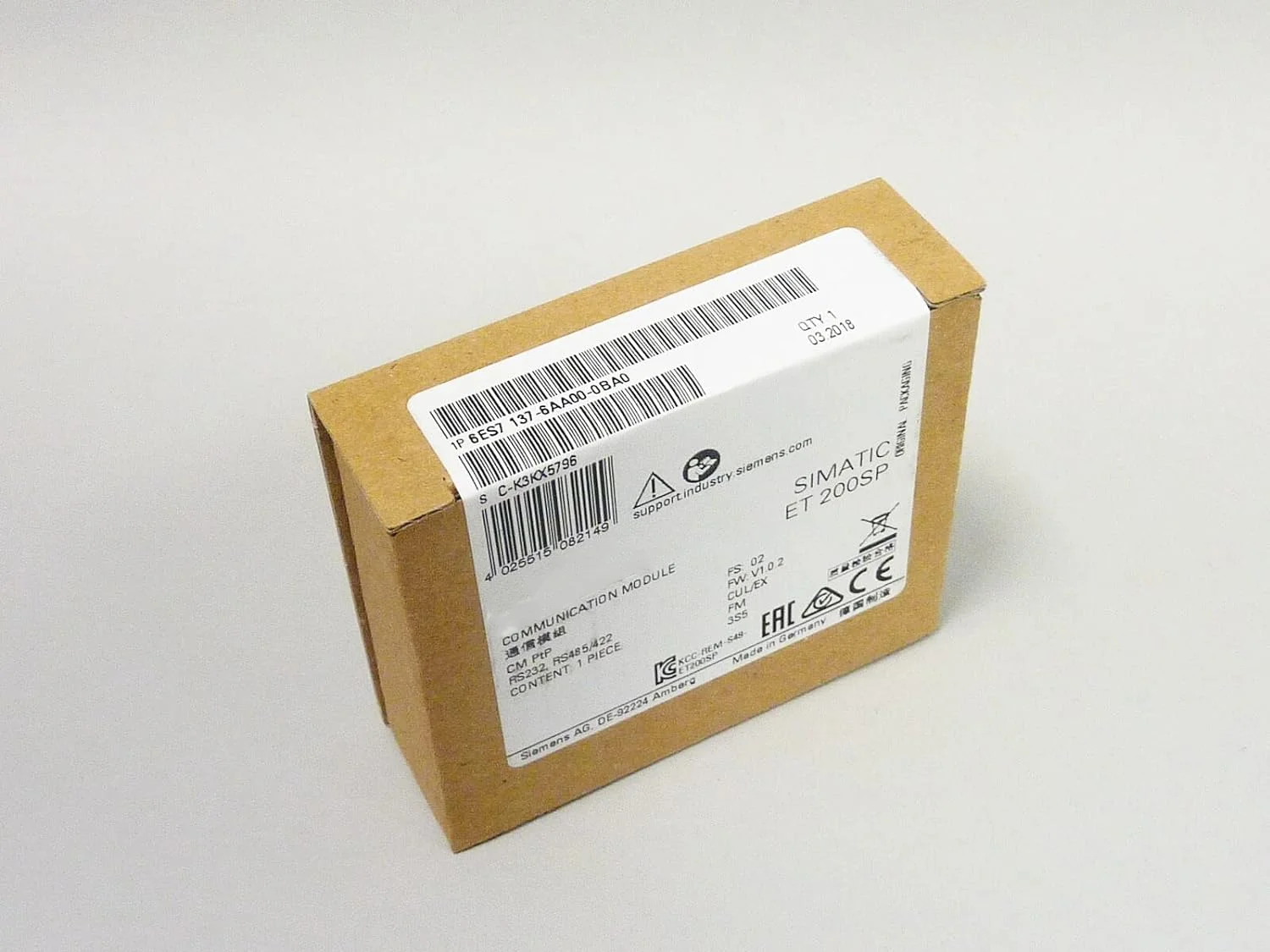 NEW UNOPENED 6ES7137-6AA00-0BA0 6ES7 137-6AA00-0BA0 INPUT MODULE