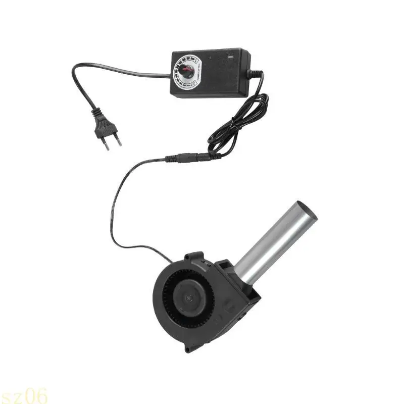 

Вентилятор с регулируемой скоростью Q2Q4, удобный воздуходувка для угольных грилей и сильфонов каминов